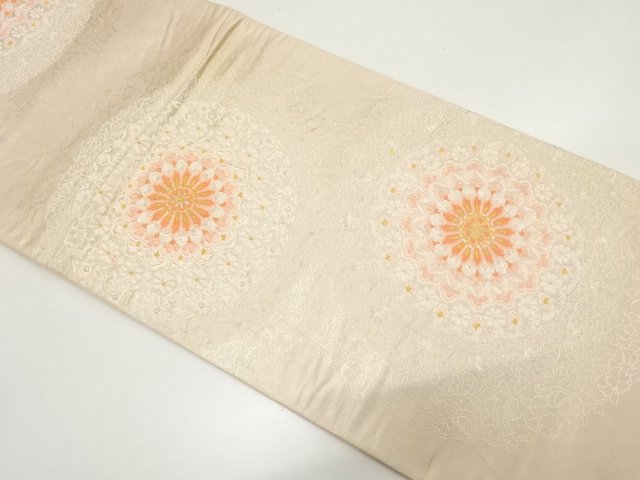 アンティーク　華紋織り出し袋帯（材料）